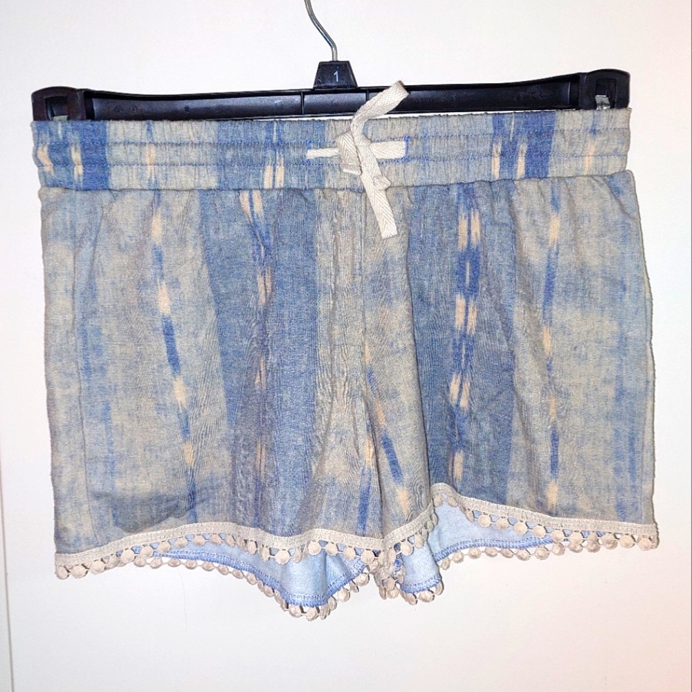 Women's Blue Pattern Athletic Shorts - (Size XS)